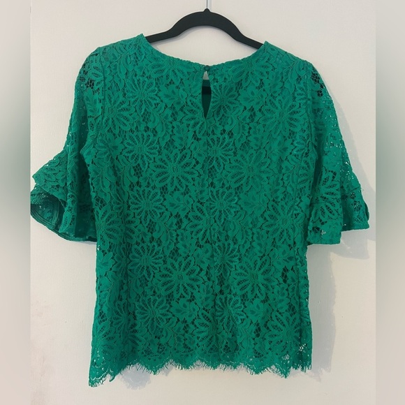 Nanette emerald Green Lace Top size S (F120) - Picture 4 of 5